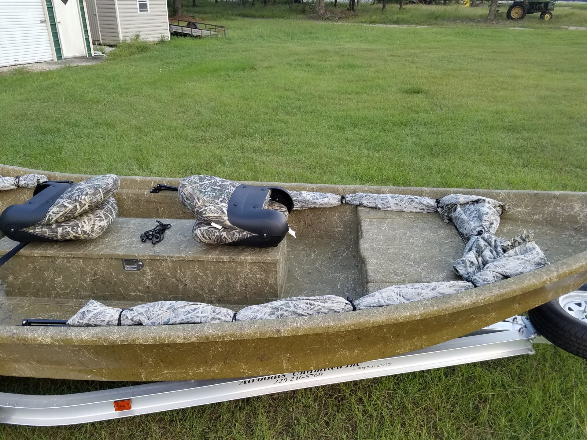 Flyway Specialties duck boat blind